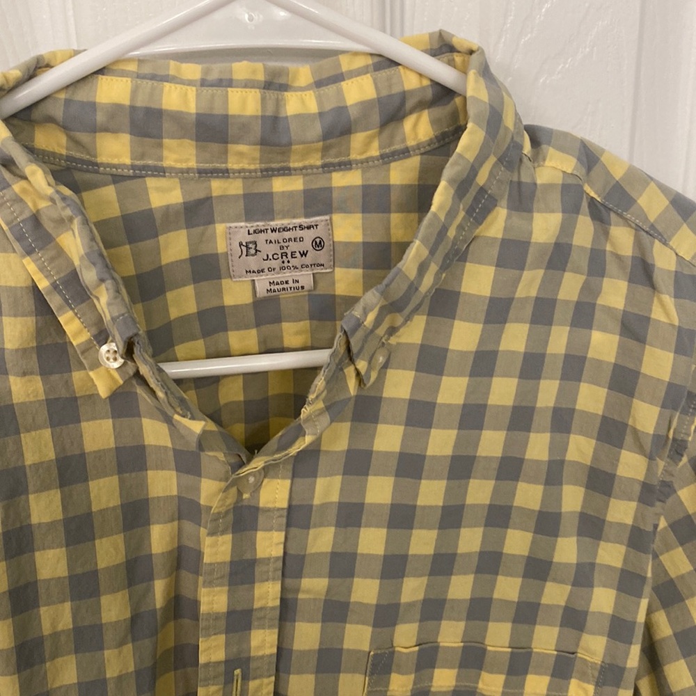 JCrew. Button down shirt. Size medium. Gently used. No flaws.